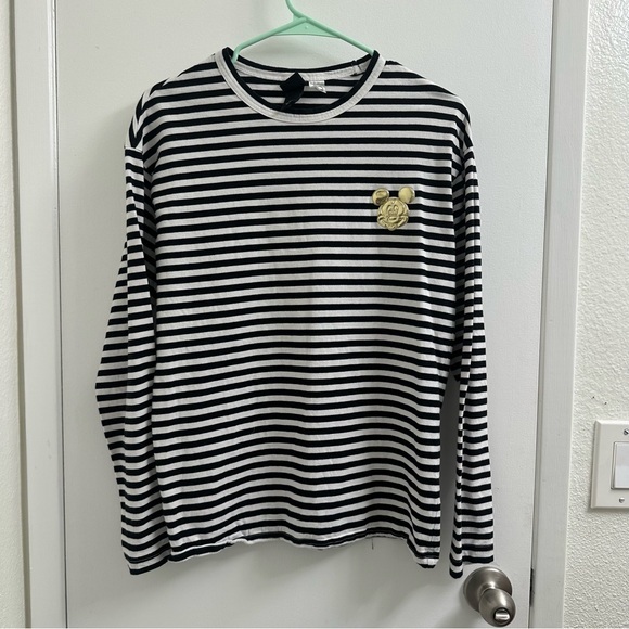 Disney x H&m striped longsleeves mickey top - Picture 1 of 7